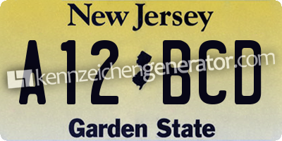 US-Kennzeichen New Jersey